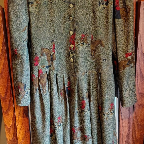 Dressage by Paul Costelloe Designer Vintage Dress Pre Owned - Picture 1 of 8